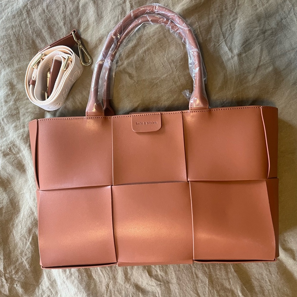 Long Way Home Brown Woven Tote bag